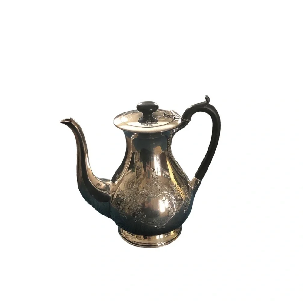 VTG Harrison Bros & Howson Alpha Silver-Plated Teapot 526 2.5 PT Made In England